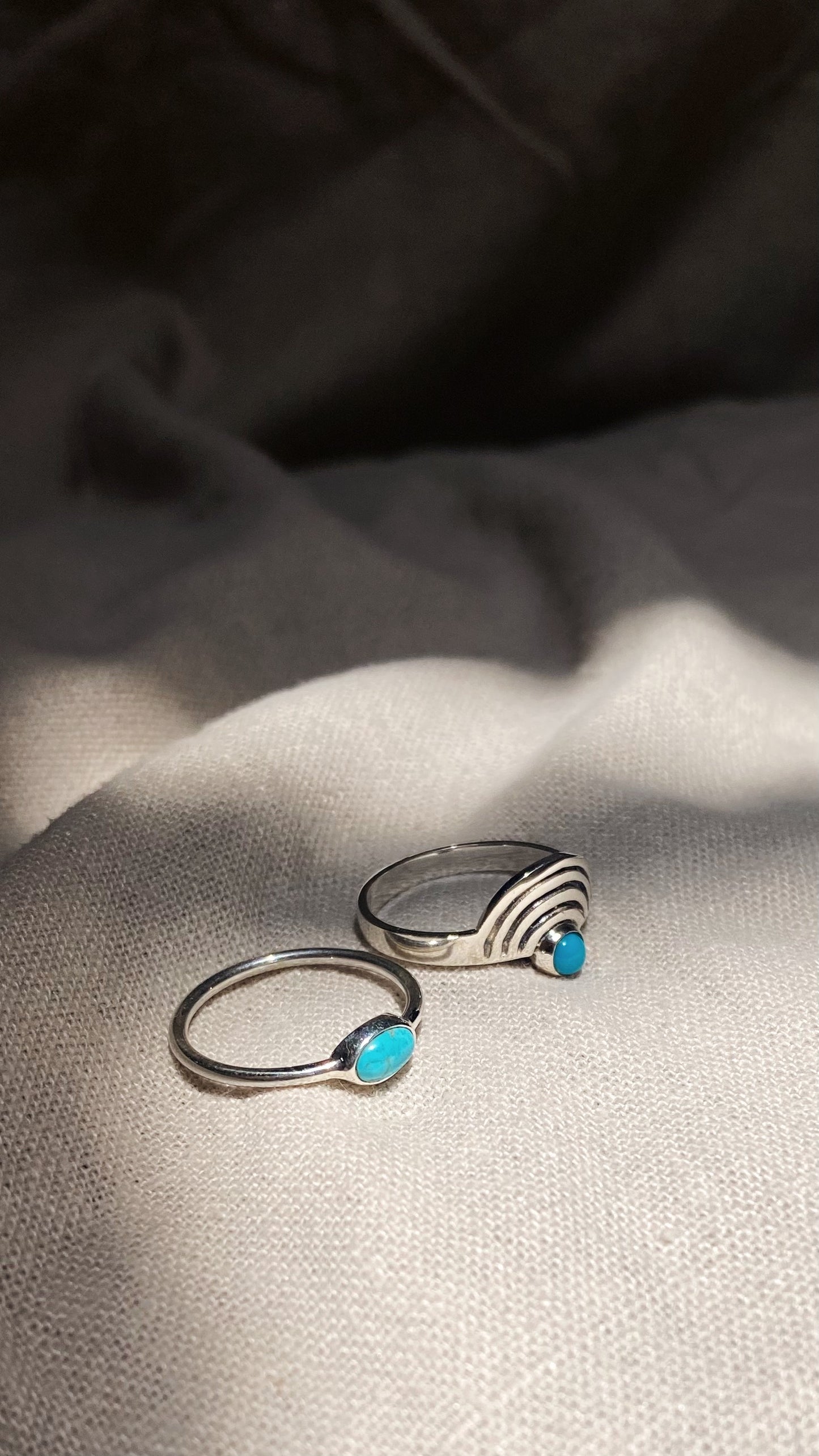 CLEO Turquoise Ring Silver