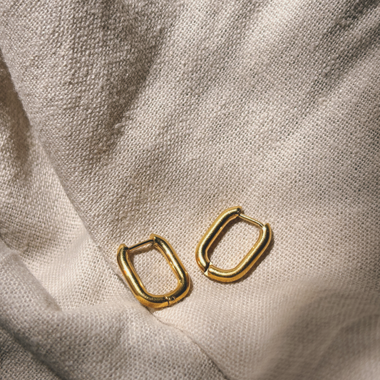 MIRAH Oval Hoops Ohrring | Earring Gold