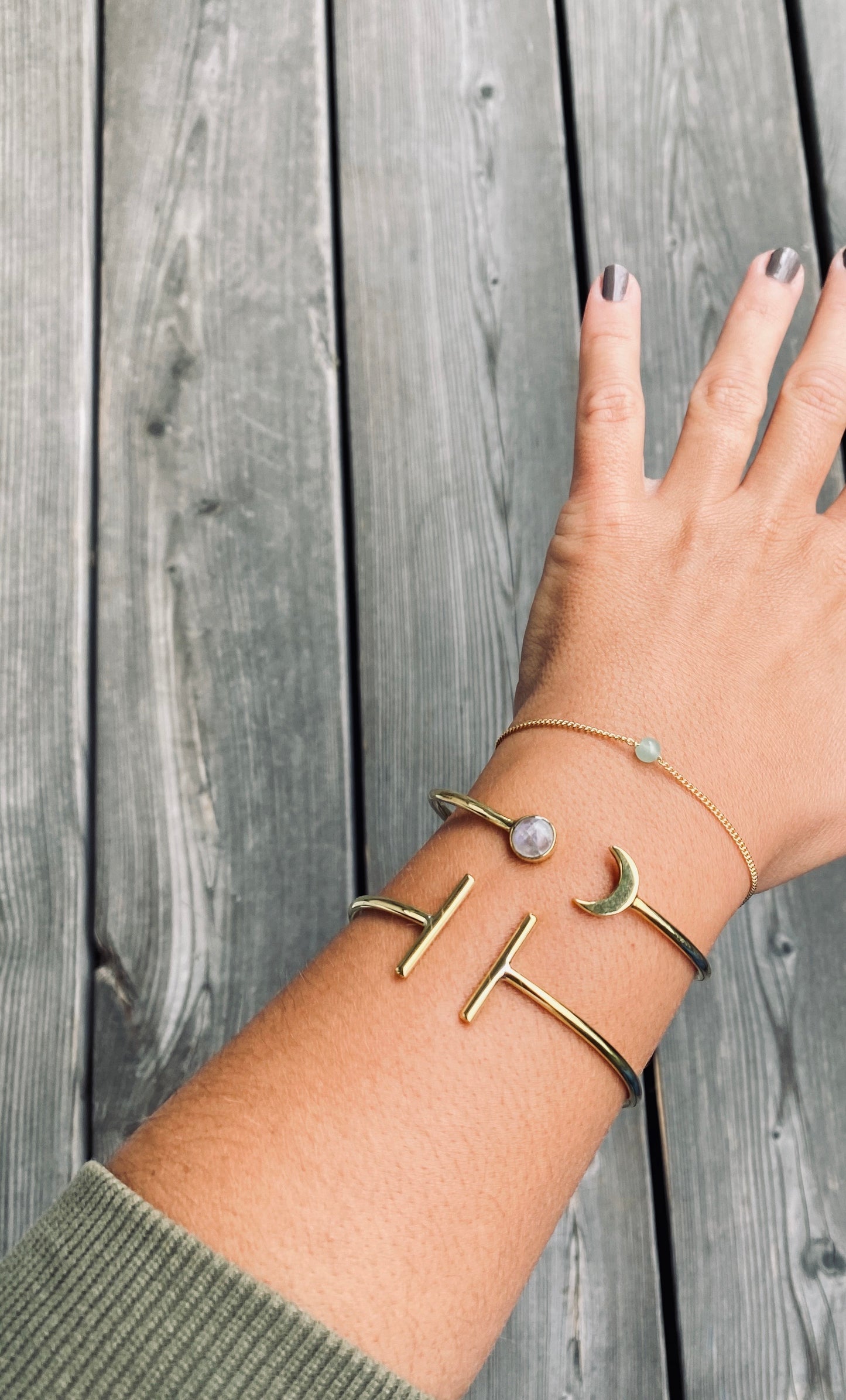 SEA YOU MOON Armreif | Bracelet Gold