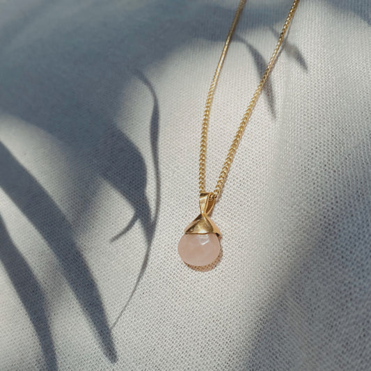 YUNITA PEACH MOONSTONE Halskette | Necklace Gold