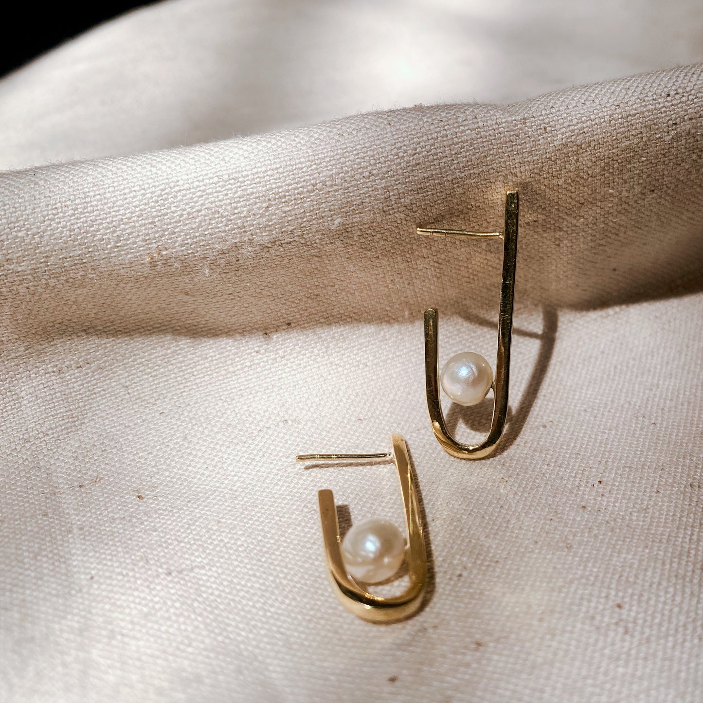 ORLIN Ohrring Perle | Earring Pearl Gold