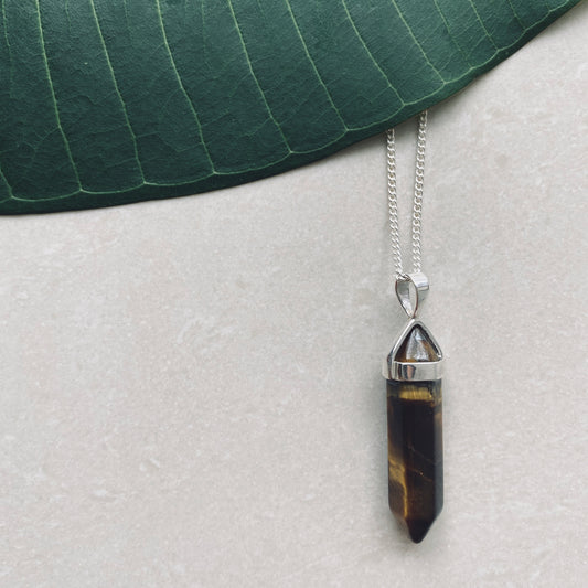 BELLE TIGER EYE Halskette | Necklace Silver